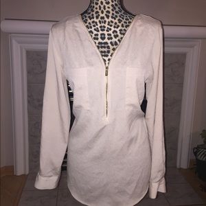 Calvin Klein blouse with gold hardware